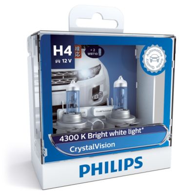 Philips H4 CrystalVision - 12342CVSM (пласт. бокс)