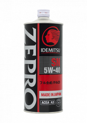 Zepro Racing 5W-40SN, Fully-Synthetic
