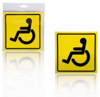 Знак "Инвалид" ГОСТ, наружный, самоклеящийся (150*150 мм), в уп. 1шт.  (AZN09)