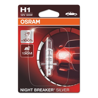 Osram H1 Night Breaker Silver - 64150NBS-01B (блистер)