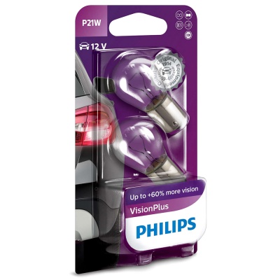 Philips P21W VisionPlus (+60%) - 12498VPB2 купить в Мурманске