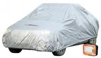 Чехол-тент на автомобиль защитный, размер M (495х195х120см), цвет серый, молния для двери, универсальный (AC-FC-02)