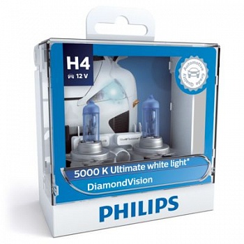 Philips H4 DiamondVision - 12342DVS2 (пласт. бокс) купить в Мурманске