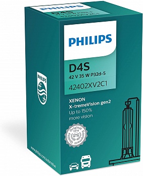 Philips D4S Xenon X-TremeVision gen2 - 42402XV2C1 (карт. короб.) купить в Мурманске