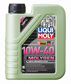 НС-синтетическое моторное масло Molygen New Generation 10W-40 купить в Мурманске