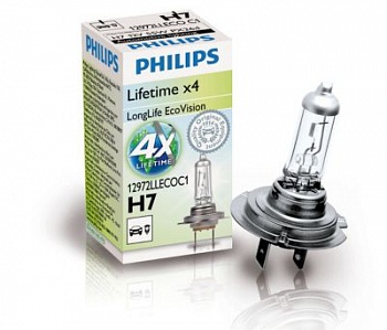 Philips H7 LongLife EcoVision - 12972LLECOC1 (карт. короб.) купить в Мурманске